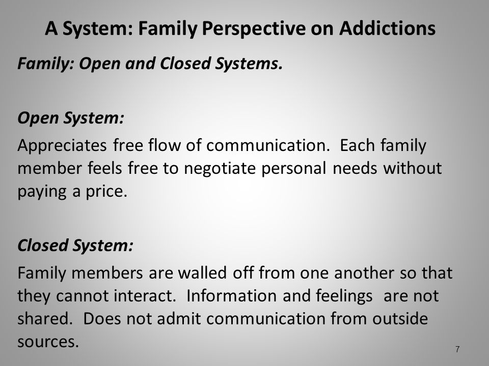 A System Family Co dependency Perspective on Addictions ppt